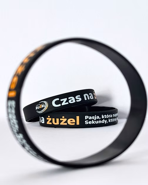 Opaski silikonowe Czas na ŻUŻEL – gadżety dla fanów żużla